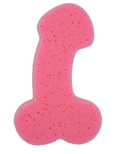 GĄBKA W KSZTAŁCIE PENISA RÓŻOWA