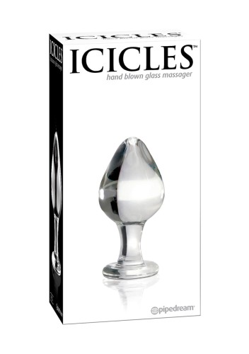 KOREK ANALNY SZKLANY ICICLES 25