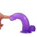 FIOLETOWY PENIS Z JĄDRAMI I PRZYSSAWKĄ