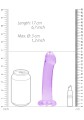ŻELOWY PENIS Z PRZYSSAWKĄ 17CM