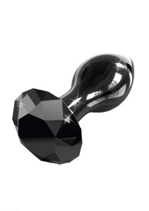 SZKLANY KOREK ANALNY CZARNY ICICLES 78