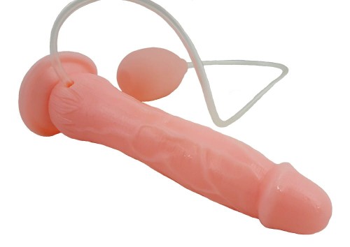 PODWÓJNY PENIS STRAP ON PUSTY W ŚRODKU NATURALNY