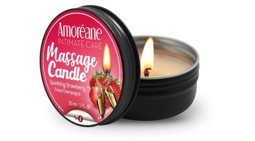 ŚWIECA DO MASAŻU Amoreane TRUSKAWKA 30ML