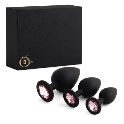 ZESTAW KORKÓW ANALNYCH Z KRYSZTAŁKIEM B-SERIES