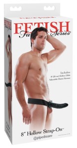 CZARNY PENIS STRAP ON 20 CM