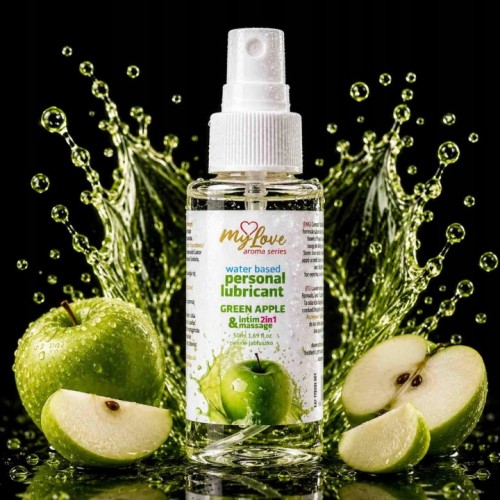 ŻEL 2W1 OLEJEK Intim&amp;Massage 2in1 Green Apple 50ml