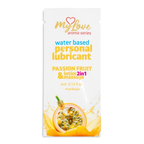 ŻEL NAWILŻAJĄCY MyLove Aroma Series Intim&amp;Massage 2in1 Passion Fruit 4 ml