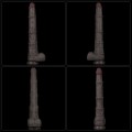 BRĄZOWY PENIS DILDO 40CM