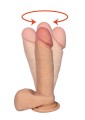 DILDO Z WIBRAJCAMI I ROTACJAMI WIBRATOR