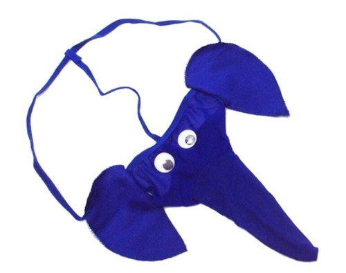 NIEBIESKIE MĘSKIE STRINGI SŁOŃ