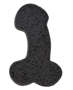 GĄBKA W KSZTAŁCIE PENISA CZARNA