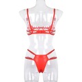 KOMPLET BIELIZNY EROTYCZNEJ CZERWONY
